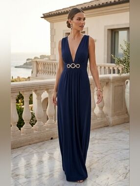 🎈Host Pick🎈Baby Phat | Open-back Dress with Plunging Neckline